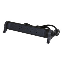 Rallonge multiprise avec bloc rotatif de 5 prises 2P+T Surface