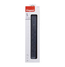 Rallonge multiprise avec bloc rotatif de 5 prises 2P+T