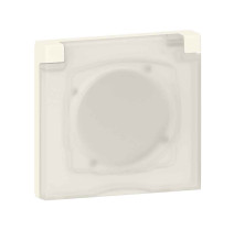 Plaque carrée dooxie 1 poste avec volet IP44 IK07 - Legrand -