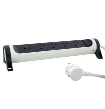 Rallonge multiprise avec bloc rotatif de 5 prises 2P+T Surface