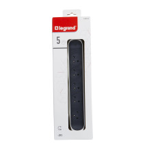 Rallonge multiprise avec bloc rotatif de 5 prises 2P+T Surface