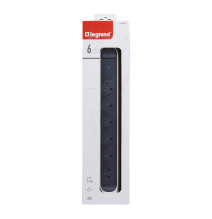 Rallonge multiprise avec bloc rotatif de 6 prises 2P+T