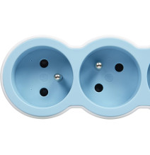 Rallonge multiprise extra-plate équipée de 3 prises 2P+T 16A