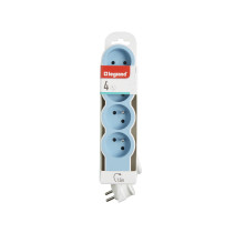 Rallonge multiprise extra-plate équipée de 4 prises 2P+T 16A