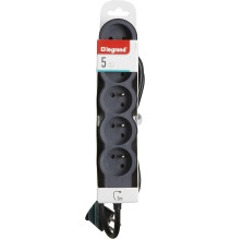 Rallonge multiprise extra-plate équipée de 5 prises 2P+T 16A
