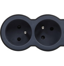 Rallonge multiprise extra-plate équipée de 5 prises 2P+T 16A