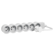 Rallonge multiprise extra-plate équipée de 6 prises 2P+T 16A