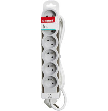 Rallonge multiprise extra-plate équipée de 6 prises 2P+T 16A
