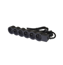 Rallonge multiprise extra-plate équipée de 6 prises 2P+T 16A