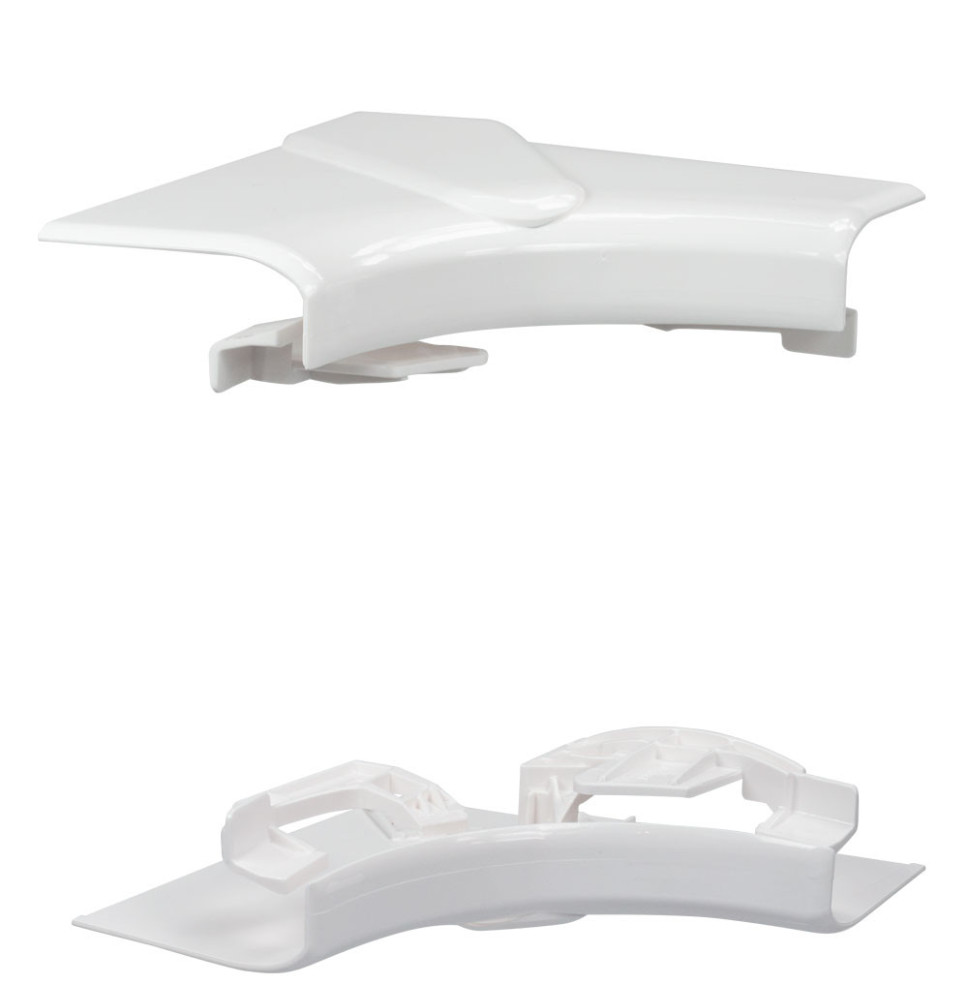 Angle intérieur pour goulotte à clippage direct 50x80mm - blanc