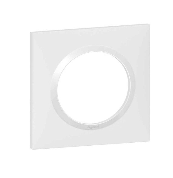 Plaque de finition carrée dooxie 1 poste blanc - Legrand -
