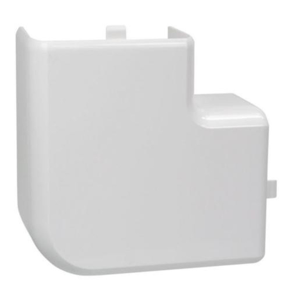 Angle plat 90° pour goulotte à clippage direct 50x80mm - blanc