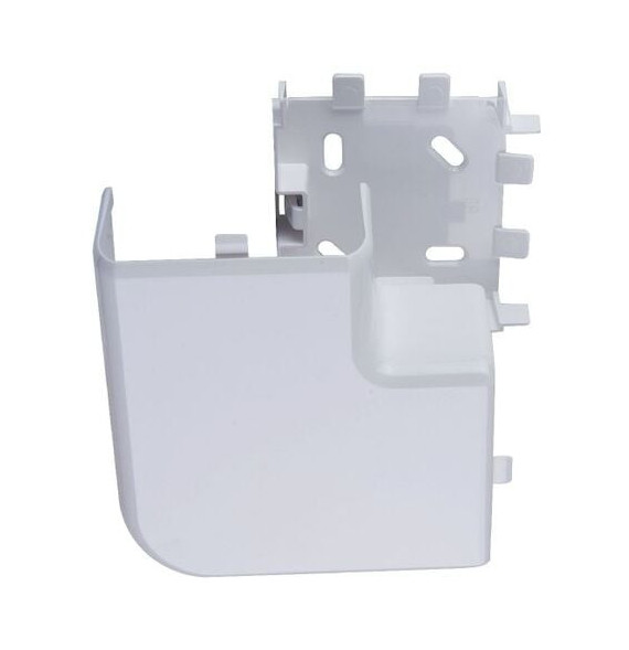Angle plat 90° pour goulotte à clippage direct 50x105mm - blanc