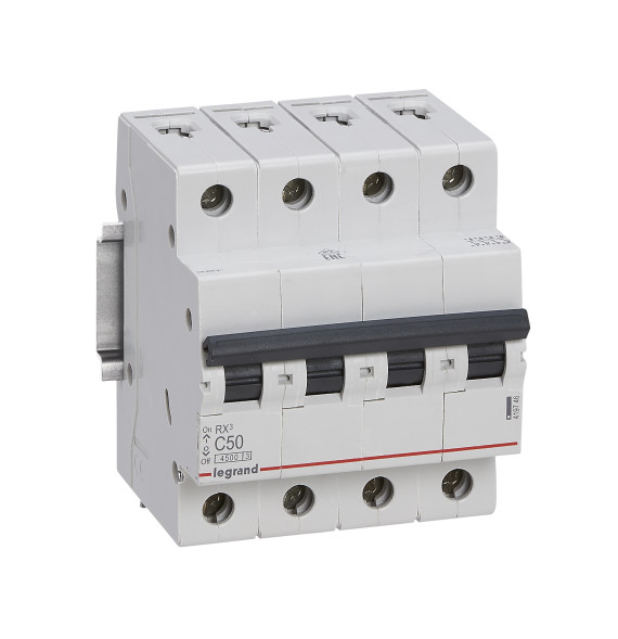 Disjoncteur RX³ 4500A 4P 50A courbe C -Legrand - 419746