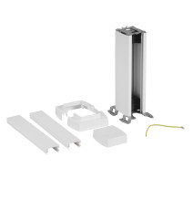Colonnette à clippage direct 1 compartiment 2 faces hauteur