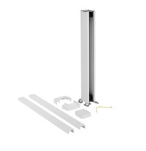 Colonnette à clippage direct 1 compartiment 2 faces hauteur