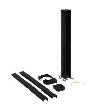 Colonnette à clippage direct 1 compartiment 2 faces hauteur