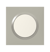 Plaque de finition carrée dooxie 1 poste plume - Legrand -