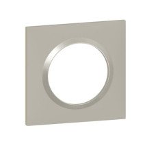 Plaque de finition carrée dooxie 1 poste plume - Legrand -