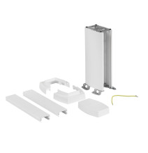 Colonnette à clippage direct 2 compartiments hauteur 0,30m