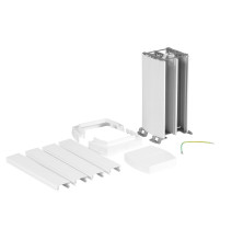 Colonnette à clippage direct 4 compartiments hauteur 0,30m