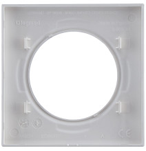 Plaque de finition carrée dooxie 1 poste effet aluminium -