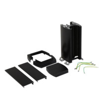 Colonnette universelle 2 compartiments hauteur 0,30m couvercle