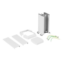 Colonnette universelle 2 compartiments hauteur 0,30m couvercle