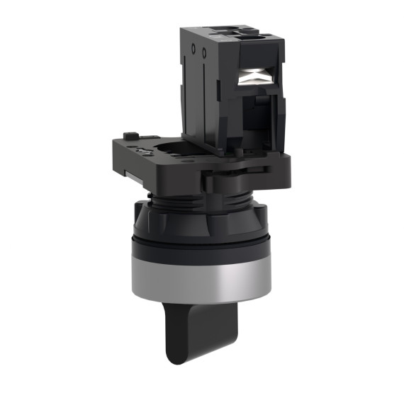 Complete selector switch Easy Harmony XA2 plastic black 22mm 2
