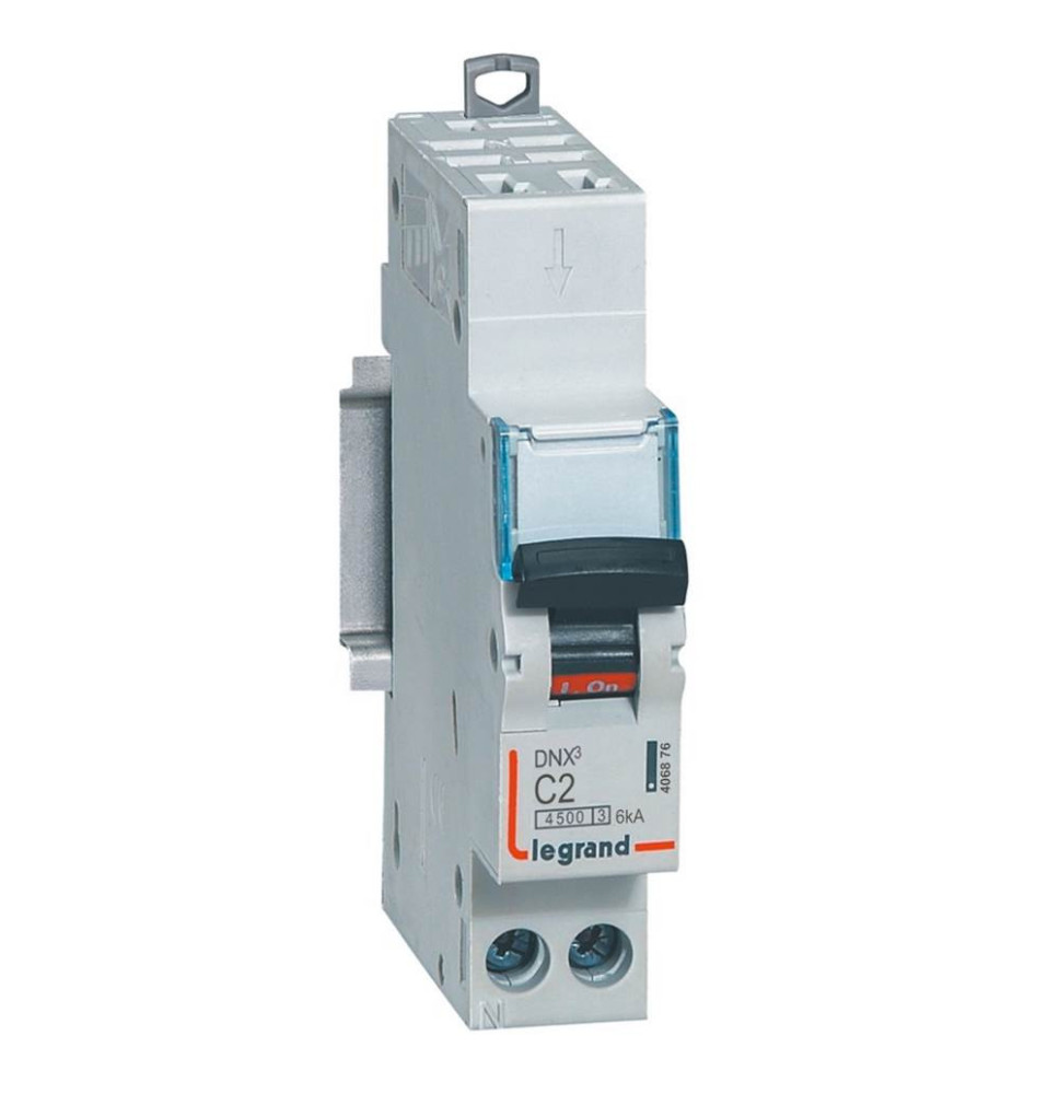 Disjoncteur Phase+Neutre DNX³4500 6kA arrivée borne automatique Disjoncteur Phase+Neutre DNX³4500 6kA arrivée borne automatique