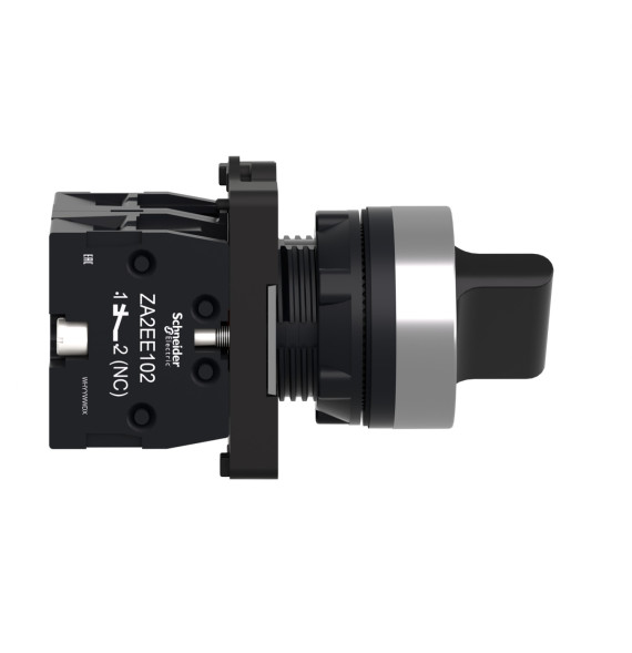 Complete selector switch Easy Harmony XA2 plastic black 22mm 2
