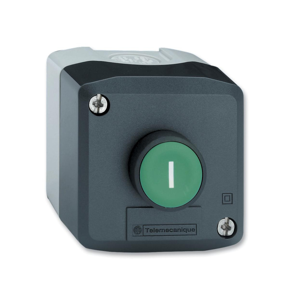 Harmony XAL - boite 1 bouton poussoir affleurant vert Ø22