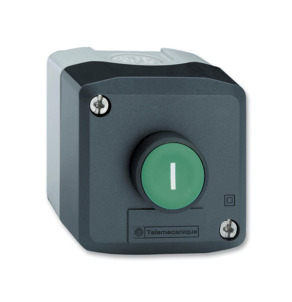 Harmony XAL - boite 1 bouton poussoir affleurant vert Ø22