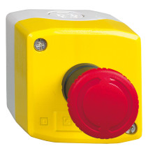 Harmony XAL - boite jaune arrêt urgence rouge - pousser tourner
