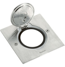 Platine de sol et plan de travail carrée à équiper de mécanisme