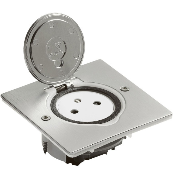 Prise de sol et plan de travail simple 2P+T Surface 16A 250V