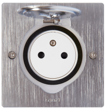 Prise de sol et plan de travail simple 2P+T Surface 16A 250V