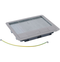Couvercle métal revêtement inox pour boîte de sol version