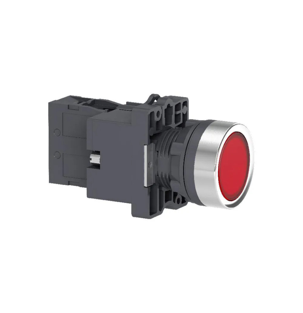 Bouton-poussoir lumineux complet- Easy Harmony XA2- rouge- 22