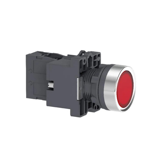Bouton-poussoir lumineux complet- Easy Harmony XA2- rouge- 22