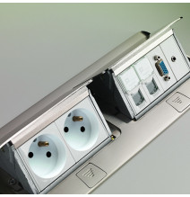 Pop up mobilier 2x4 modules + Kit d'installation - Inox mat