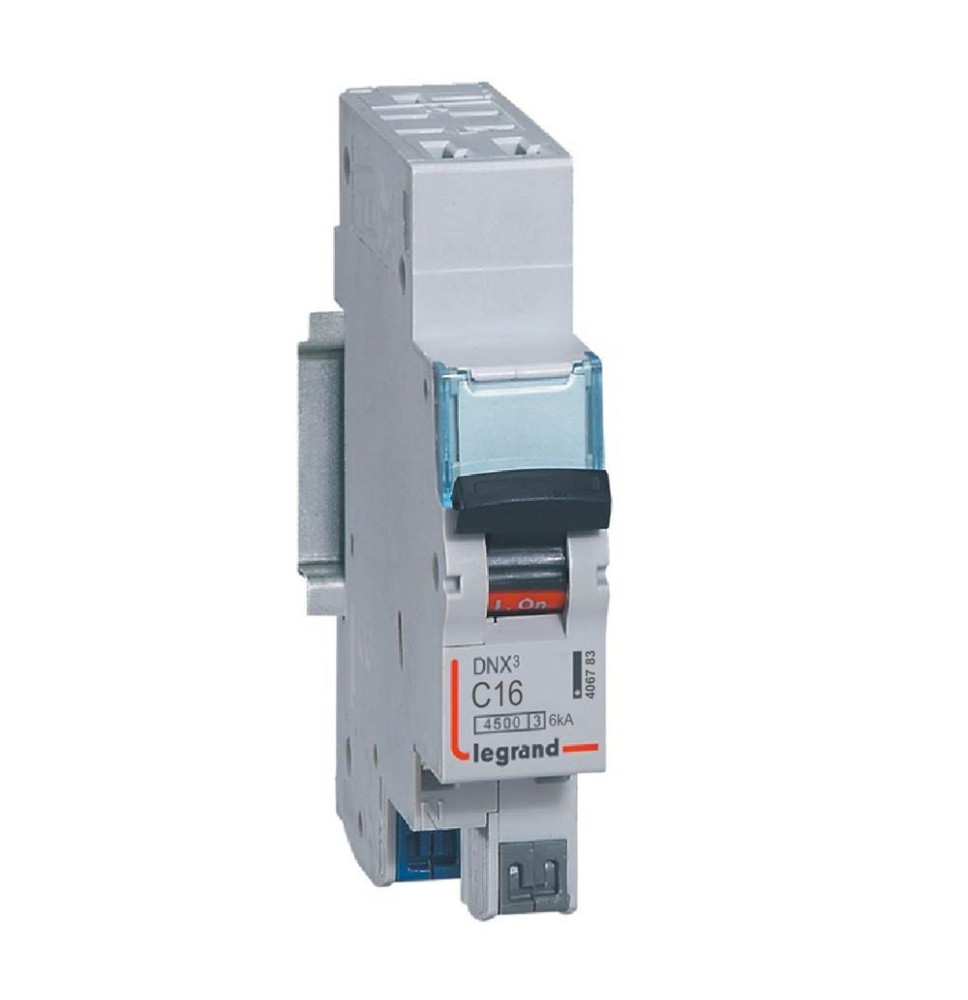 Disjoncteur Phase+Neutre DNX³4500 6kA arrivée et sortie borne Disjoncteur Phase+Neutre DNX³4500 6kA arrivée et sortie borne