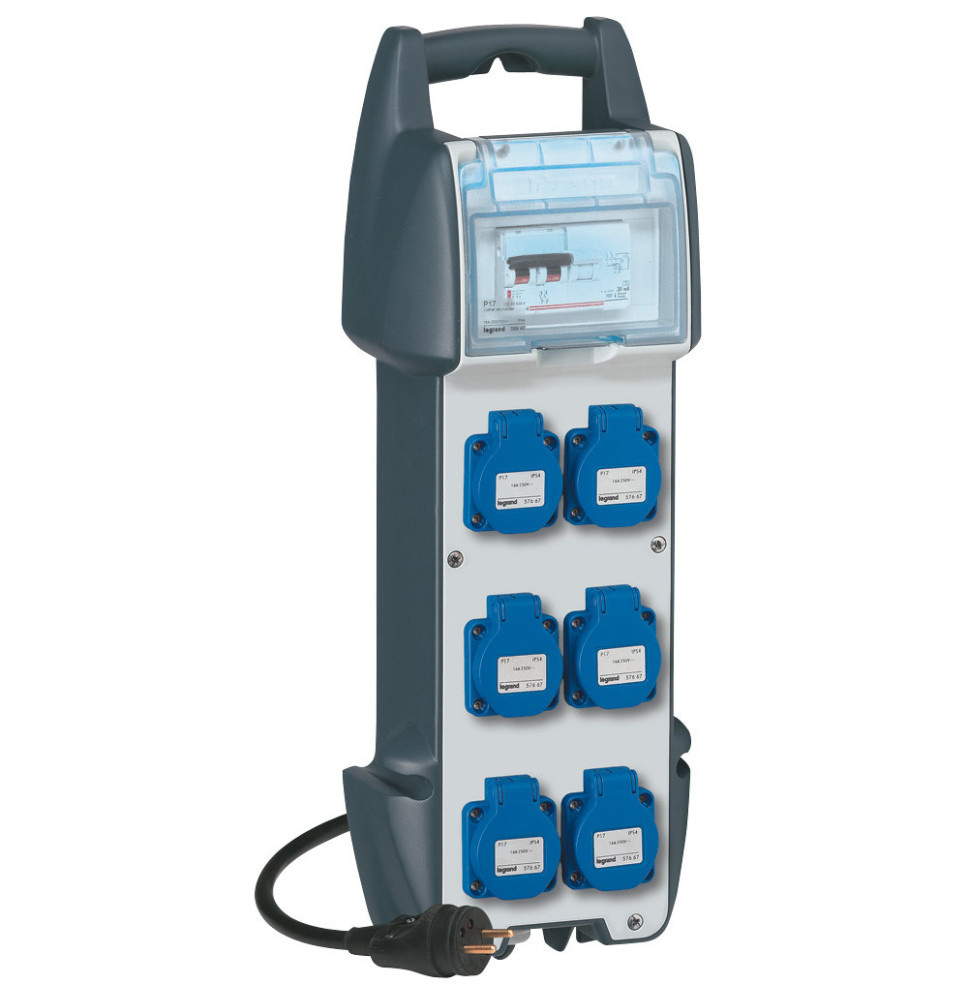 Coffret corps de métier P17 IP44 IK10 16A - 250V~ - avec 6