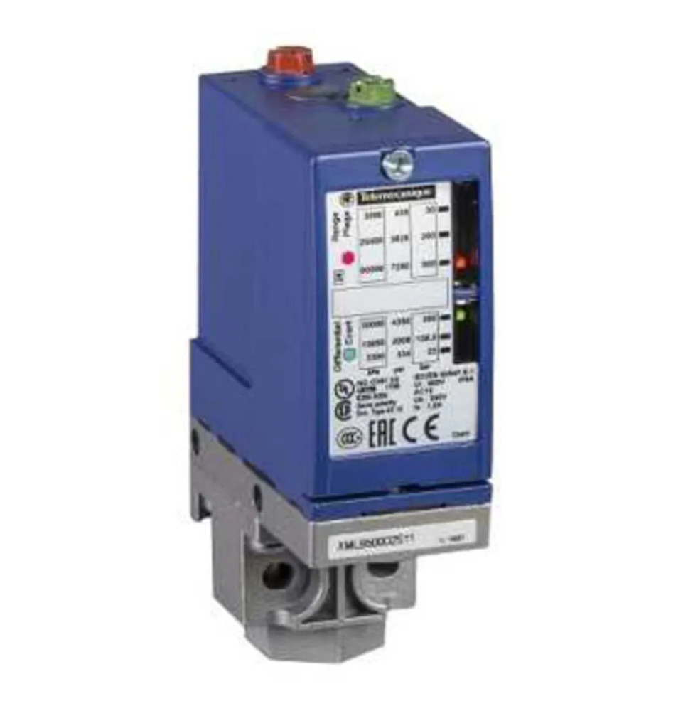 Pressostat XMLB 10 bar écart réglable 2 seuils 1 OF - Schneider