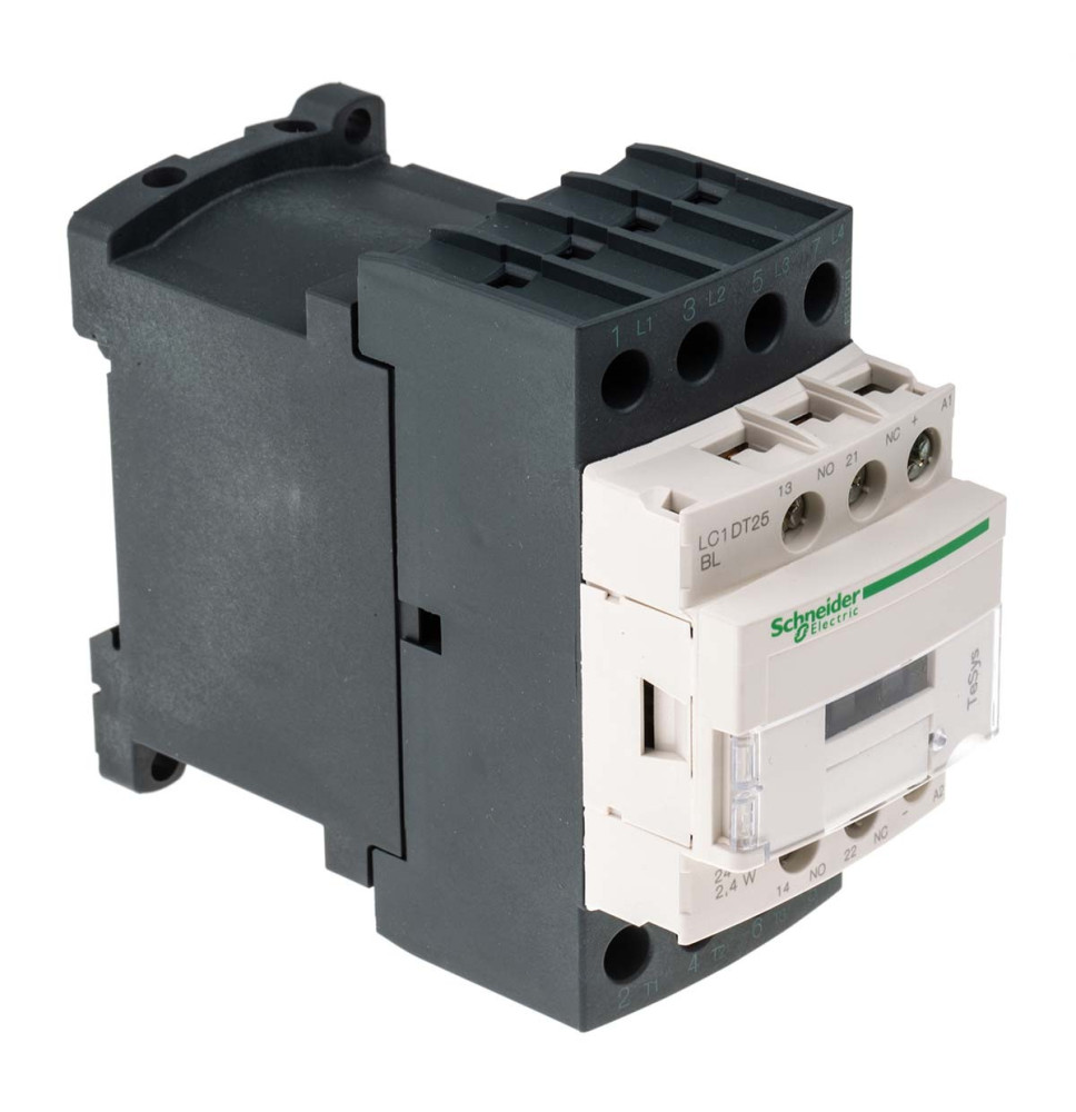 TeSys LC1D - contacteur - 4P - AC-1 440V - 25A - bobine 24Vcc -