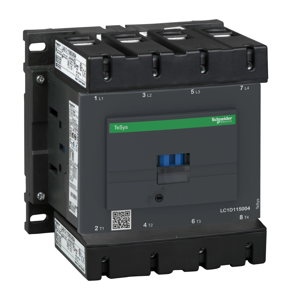 TeSys LC1D - contacteur - 4P - AC-1 440V - 200A - bobine 24Vcc