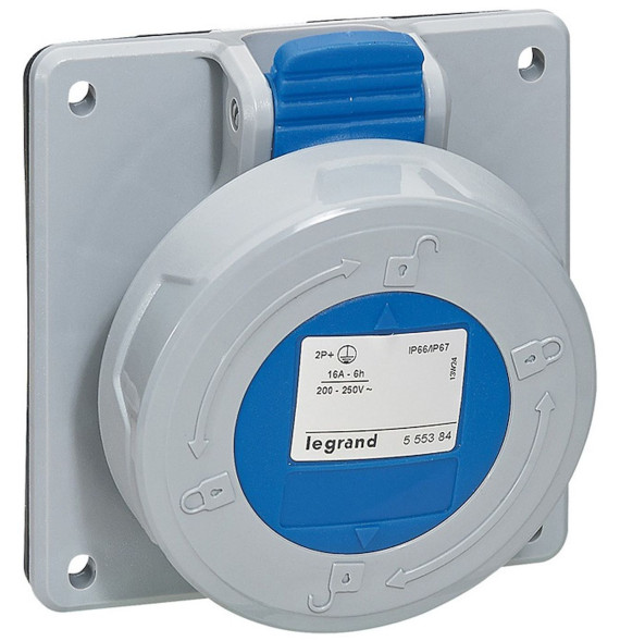 Prise à entraxes unifiés IP66/67 16A - 230V~ - 3P+T - P17