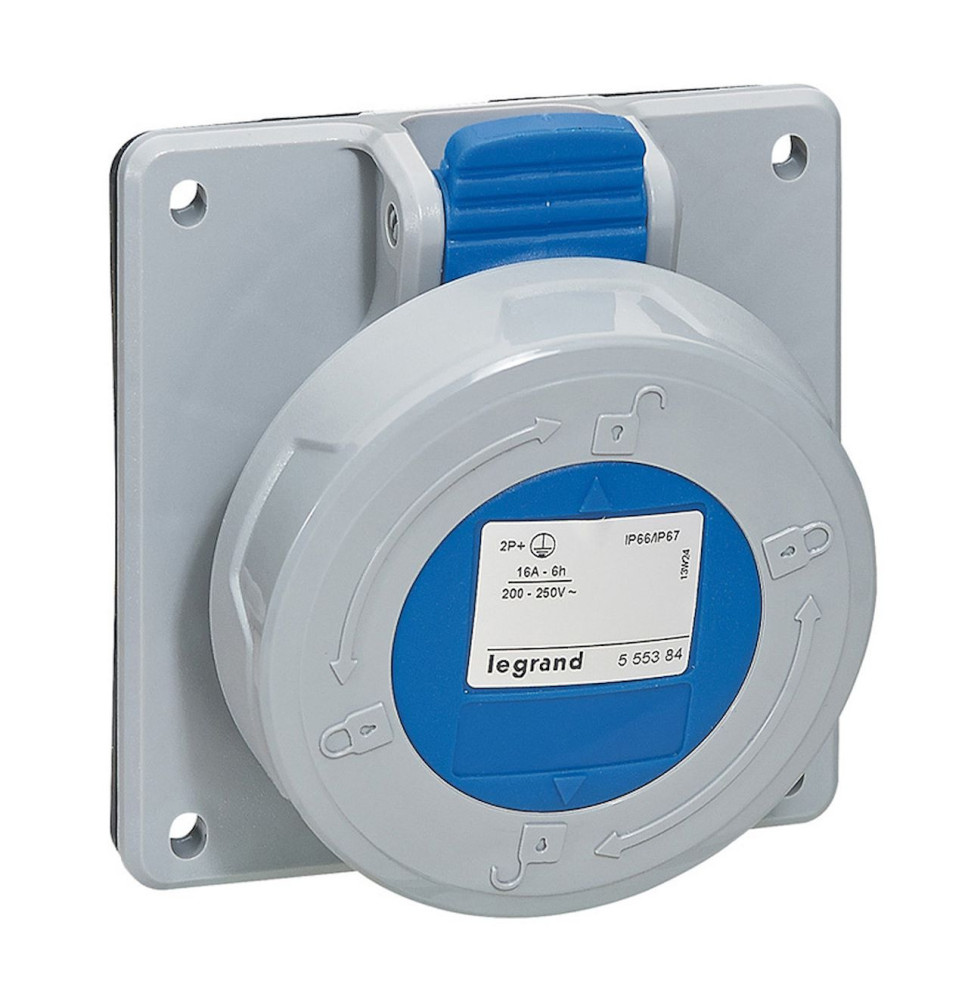 Prise à entraxes unifiés IP66/67 32A - 230V~- 3P+T - P17 Tempra