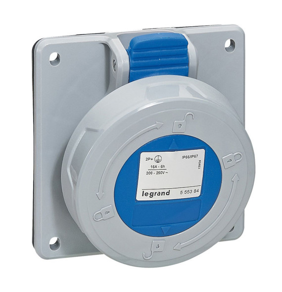 Prise à entraxes unifiés IP66/67 32A - 230V~- 3P+T - P17 Tempra