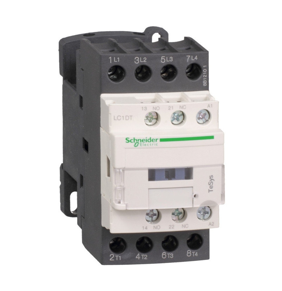 TeSys LC1D - contacteur - 4P - AC-1 440V - 20A - bobine 24Vca -